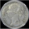 Image 1 : Silver Half Rupee Coin of Victoria Queen of 1840.