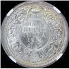 Image 1 : Silver Half Rupee Coin of King George V of 1914.