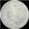Image 1 : Silver Half Rupee Coin of King George VI of 1945.