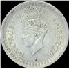 Image 2 : Silver Half Rupee Coin of King George VI of 1945.