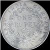 Image 2 : Silver One Rupee Coin of Victoria Queen of Calcutta Mint of 1840.