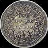 Image 1 : Silver One Rupee Coin of Victoria Queen of 1862.