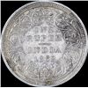 Image 1 : Silver One Rupee Coin of Victoria Queen of 1862.