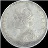 Image 2 : Silver One Rupee Coin of Victoria Queen of 1862.