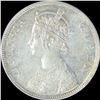 Image 2 : Silver One Rupee Coin of Victoria Queen of Bombay Mint of 1862.