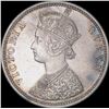 Image 2 : Silver One Rupee Coin of Victoria Queen of Bombay mint of 1875.