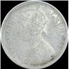 Image 2 : Silver One Rupee Coin of Victoria Empress of 1880.