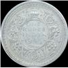 Image 1 : Silver One Rupee Coin of King George VI of 1945.