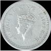 Image 2 : Silver One Rupee Coin of King George VI of 1945.