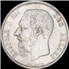 Image 1 : Silver Five Francs Coin of Leopold II of Belgium.
