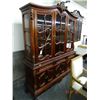 Image 1 : Mahogany Carved China Cabinet