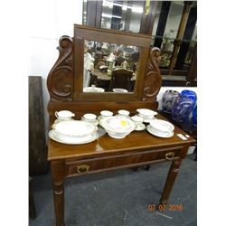 Carved Mahogany Vanity Dresser