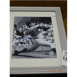 Framed Autographed Sandy Koufax Photo