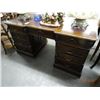 Image 1 : Leather Inset Kneehole Desk