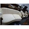 Image 1 : Wood Trimmed Sofa & Chair Set