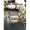 Image 1 : Carved Spindle Back Padded Rocker