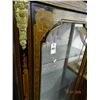 Image 2 : Ornate Stenciled Accent Glass Door Curio