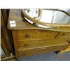 Image 2 : Oak 2 Over 2 Dresser w/Mirror