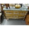 Image 1 : Marble Top/Wood Carved Dresser
