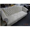 Image 1 : Button Tufted Wood Leg Sofa