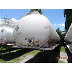 1988 Fruehauf T/A Appx. 9000 Gal. Cap. Aluminum Semi Fuel Tanker Trailer