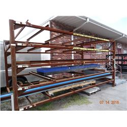 Steel Appx. 10' T x 20' W x 10' D Stock Rack - Welded Frame