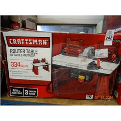 Craftsman Router Table - Return