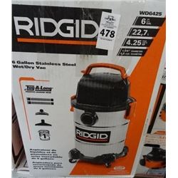 Ridgid 6 Gallon S/S Shop Vac - Return