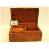 Image 1 : Small late Victorian burr yew wood box with c…