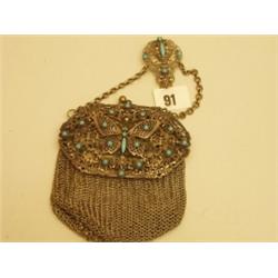 Ladies late Victorian metal evening bag with…