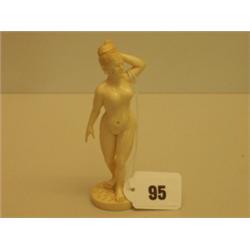 Ivory figure of oriental nude lady, 5" high…