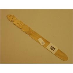 Bone letter opener depicting Wellington…