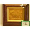 Image 1 : Pinchbeck pressed plaque with armorial crest…