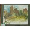 Image 1 : Framed watercolour of 'Divinity School' by Ni…