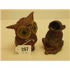 Image 1 : Victorian cast owl money box and Victorian ca…