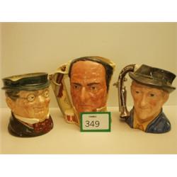 Three Royal Doulton character jugs…