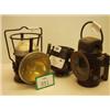 Image 1 : Three old railway lamps…