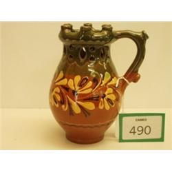West Country pottery puzzle jug…
