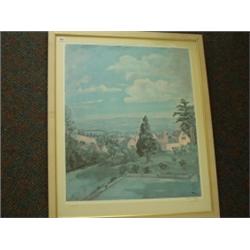 Framed limited edition print 'View from Chart…