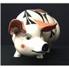 Image 4 : Acoma Pottery Piggy Bank -Signed