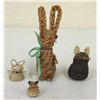 Image 1 : Mini Cat and Rabbit Effigy Lot
