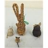 Image 6 : Mini Cat and Rabbit Effigy Lot