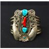 Image 1 : Navajo Bracelet Turquoise and Coral