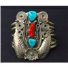 Image 2 : Navajo Bracelet Turquoise and Coral