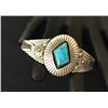 Image 2 : Navajo Sterling and Turquoise Bracelet