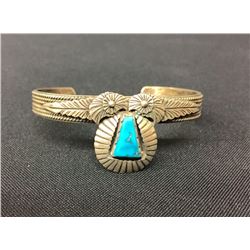 Navajo Sterling and Turquoise Bracelet