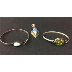 Two Bracelets and a PendantLlot