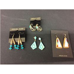 Four Pair Earring Lot