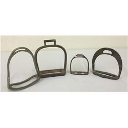 Group of 4 Old Stirrups