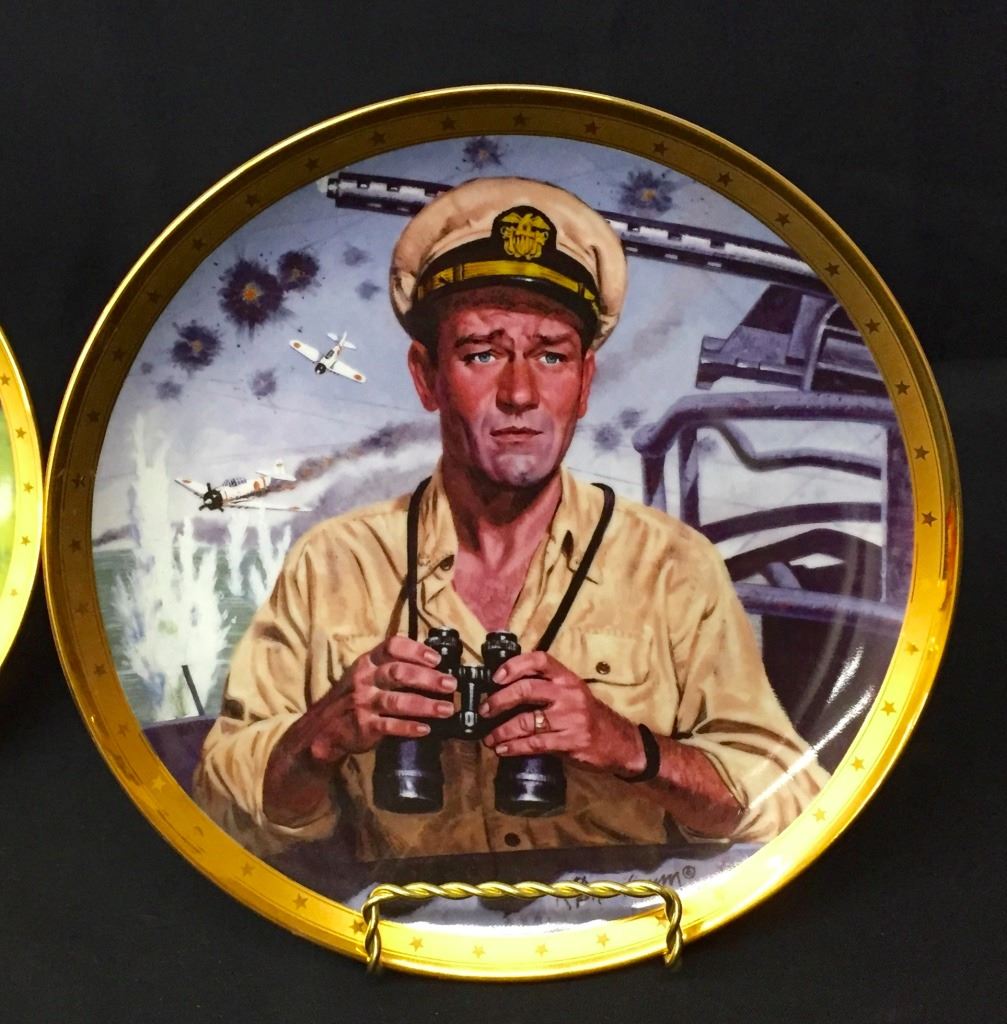 Group of John Wayne Commemorative Plates
